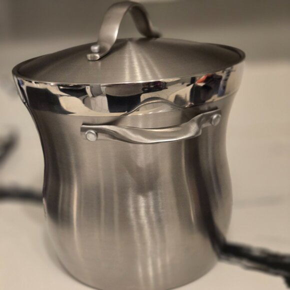 Calphalon Stainless Steel 3 Piece Ice Bucket with solid steel Lid - Picture 9 of 9